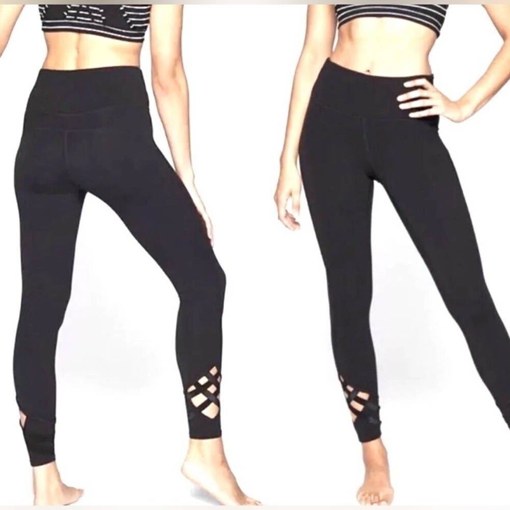 💥Active Life Womens Active Legging Elastic Criss Cross Detail Yoga Pant Sage M